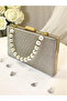 Dot Pattern Gold Color Women's Evening Dress Bag Wedding Engagement Graduation - 3