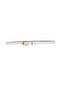 100% Genuine Leather Gold Color Suit Bridge White Women's Belt 2cm Fits All Clothes_Byk-Gold - 8