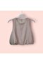 Linen Balloon Zero Sleeve Blouse-Pants Suit - 3