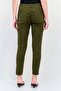 Women Regular Fit Plain Cargo Pants, Dark Olive - 3