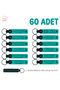 Exclusive Work for Advertising Agencies, Set of 60, Personalized Leather Keychain, Dark Turquoise & Navy