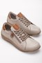 Genuine Leather Soft Sole Women's Beige Tan Sneaker Casual Sports Shoes - 5