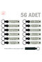 56-Piece Keychain Set with Name for Those Who Want to Give a Special Gift, White & Black