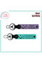 Name Writable Homeland Themed Gift, Purple Violet-Turquoise, Proud Moon Star Tc Leather Keychain