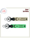 Souvenir to Take Together, Special Personalized Keychain Set for Lovers with Moon and Stars, Milk Coffee-Green
