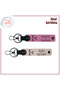 Surprise Containing Vefa for Wife – Personal Keychain Gift with Three Crescent Patterns, Pink-Powder