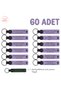 Customized Production for Businesses, Alternative Promotional Written Keychain, Set of 60, Purple Violet & Green