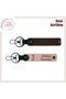 Patrona Corporate Gift – Turkish Text Patterned Keychain Set, Dark Brown-Puppy Mouth