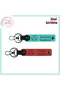Three Star Keychain, Turquoise-Pomegranate Flower, National Spirit Gift for the Owner of the Heart