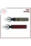Ayyıldız Kurt Göktürk Themed Name Writable Set of 2 Keychains, Ash Gray-Claret Red, Very Special Gift