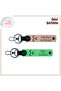 X2, Puppy Mouth-Green, Stylish Gift Carrying Feelings – Three Crescent Themed Keychain Set
