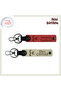 Homeland Themed Respect Gift – Three Crescent Patterned Keychain Set with Your Name Written, Pomegranate Flower-S Coffee