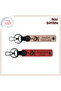 X2, Puppy Mouth-Pomegranate Flower, Stylish Design Gift for Special Occasions – Ayyıldız Kurt Göktürk Leather Keychain