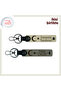 Moon Star Patterned Sweetheart Meaningful Keychain, Milk Coffee-Ash Gray, Made for Love and Vefa