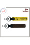 Homeland Themed Love Gift Crescent and Turkey, Name Written Leather Keychain Set of X2, Yellow-Brown