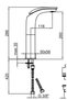Italian Webert-Aria Single Lever High Basin Mixer Chrome Ai830401015 - 2
