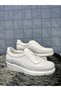 Napa Women's White Genuine Leather Comford Wedge Heel Rubber Detail Daily Orthopedic Casual Shoes