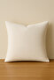 Nova Series Linen Throw Pillow Cover - Cream - 4