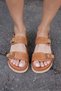 Adito Women's Taba Real Leather Suet Fusped Sole Sandals - 8