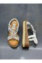 White Multi Padding Women's Casual Sandals - 5
