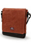 7112 Western Tile Orange Water Resistant Waxed Canvas Messenger Shoulder Laptop School Bag