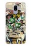 حافظة سامسونج جالاكسي J8 - A6 PLUS المتوافقة مع Breaking Bad Collage من السيليكون الشفاف