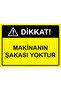 Attention! The Machine Has No Sense of Humor Isg Warning Sign Pvc A3 30X42 cm