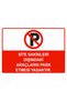 Parking of Vehicles Outside Residential Areas Prohibited Isg Warning Sign Pvc A3 30X42 cm