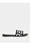 Textured Printed Flat Sandals