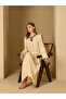 Crinkled Embroidered Detail Jacquard Jalabiya with Fabric Belt - 6