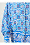 All Over Print Long Sleeve Oversized Shirt - 4