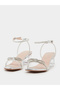 Embellished Bow Transparent Block Heel Sandals - 3