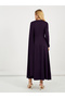 Drape Cape Sleeve A-Line Maxi Dress - 6