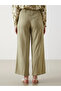Lcw Grace Khaki Women's Textured Trousers with Elastic Waist - 4