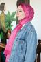 Premium Lux Original Monogram Shawl (Silk Voile, High Quality, Lightweight, Casual, Stylish, Testure Clothing) - 5