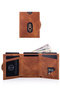 Valencia Tan Card Holder Genuine Leather Wallet Unisex Women Men Rfid Protected - 3