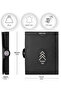 Valencia Black Card Holder Genuine Leather Wallet Unisex Women Men Rfid Protected - 2