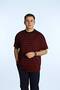 Tk Viscose Striped Oversize T-Shirt Claret Red - 5