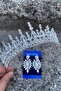 Abrienda Silver Bridal Henna Crown Special Occasion Accessory Women's Crown and Thin Shuttle Earrings Set - 2