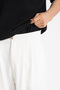Baggy Fit Pleated Fabric Trousers - 6