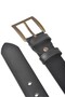Men's Black 4 cm Wide Antique Buckle Faux Leather Belt 2402640 - 2