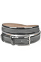 Men's Black 3.5 cm Laser Engraved Patent Leather Classic Faux Leather Belt 2402629