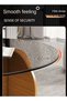 Modern Style Wooden Frame Glass Top Coffee Table Round Edge Center Table for Living Room 80x40 cm - 4