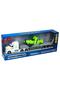 Toy 1:50 Maxx Wheels Carrier Truck with Sound and Light and Green Plane 36 cm S01002319