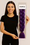 Synthetic Hair for African Braiding and Rasta - Dark Purple - 3