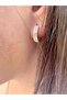 3 Color Minimal 2 cm Hoop Steel Earrings - 3