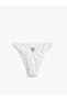 Low Waist Bikini Bottom with Seashell Metal Accessories