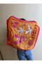Women's Orange Bird and Tropical Themed Scarf - Bandana - 2