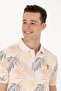 Men's Ecru Polo Neck T-Shirt 50263434-Vr019 - 2