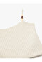 Beaded Detailed Thin Strap Sleeveless Textured Crop Tank Top - 3